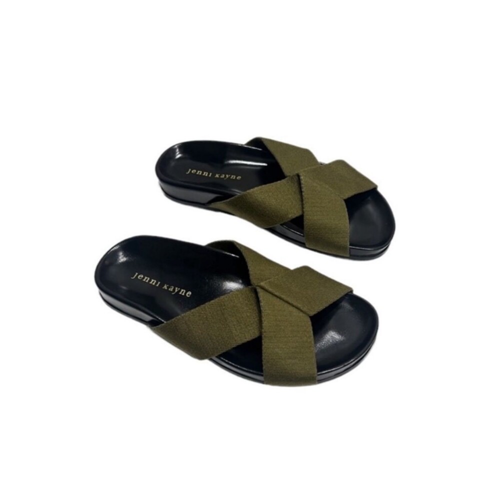 Jenni Kayne Green Crossover Sandals Size EU 36